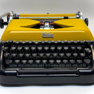 Erika Schreibmaschine - Vintage 1950 Edition in Schwarz Schreibmaschine - Antiquee Best Schreibmaschine - Alte Schreibmaschine - Arbeits Schreibmaschine, Schreibmaschine