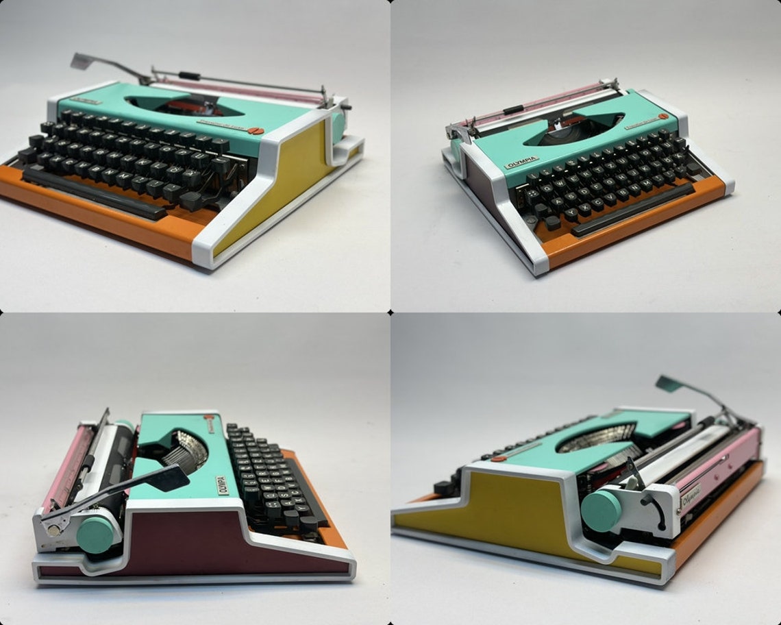 Vintage Olympia Traveller Typewriter – 1955 QWERTZ Layout, Black Key ...