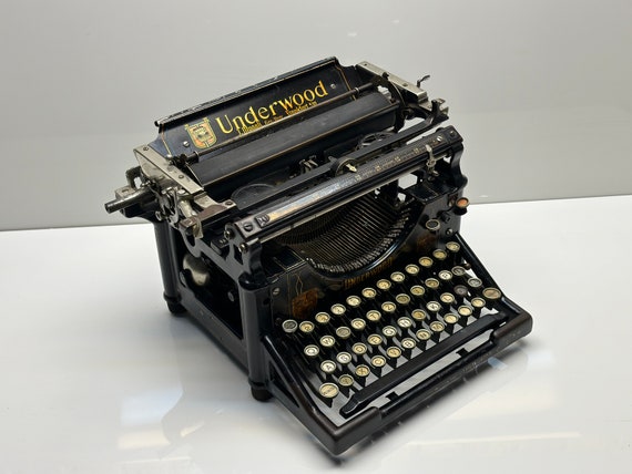 Underwood No. 5 Typewriter: Working Black Underwood - Etsy