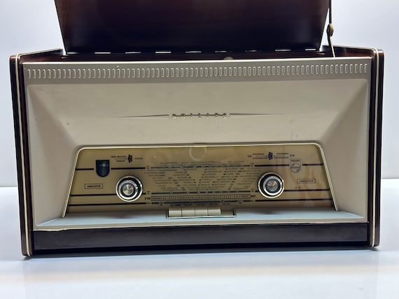 Antique Philips Radio and Record Player - Walnut Finish Antique Philips Radio and Record Player - Walnut Finish