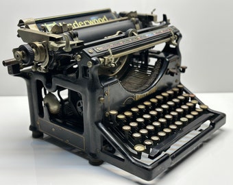 Special Gift, Best Gift, Underwood No. 5 Typewriter - Classic Black, Working Underwood Typewriter, QWERTY keyboard,QWERTY typewriter