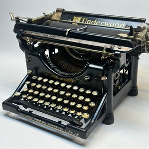 Underwood No5 Typewriter, Black Underwood, Working Underwood Special Tpewriter