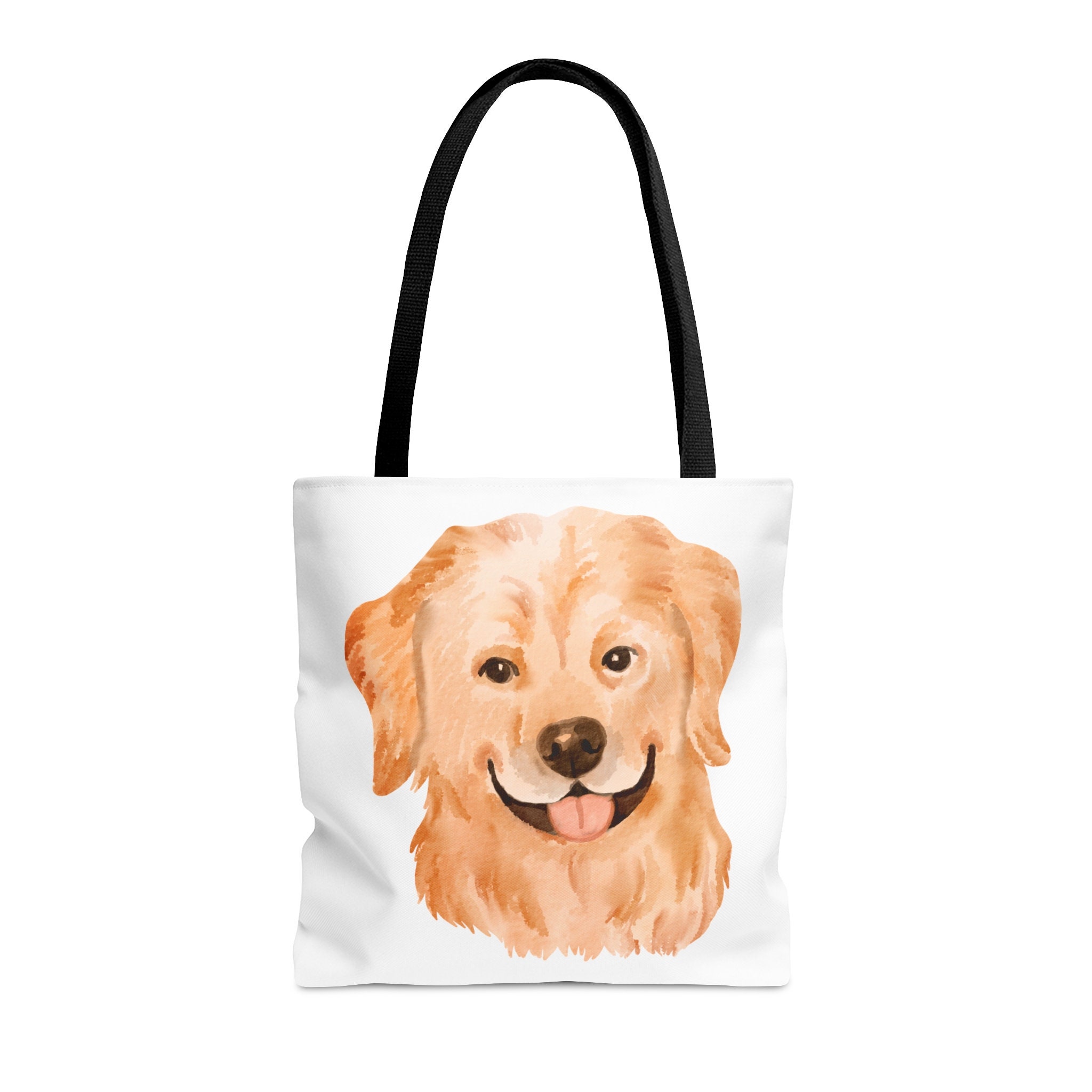Custom Pet Portrait Tote Bag With Large Compartment 16x15x3.46 Inches