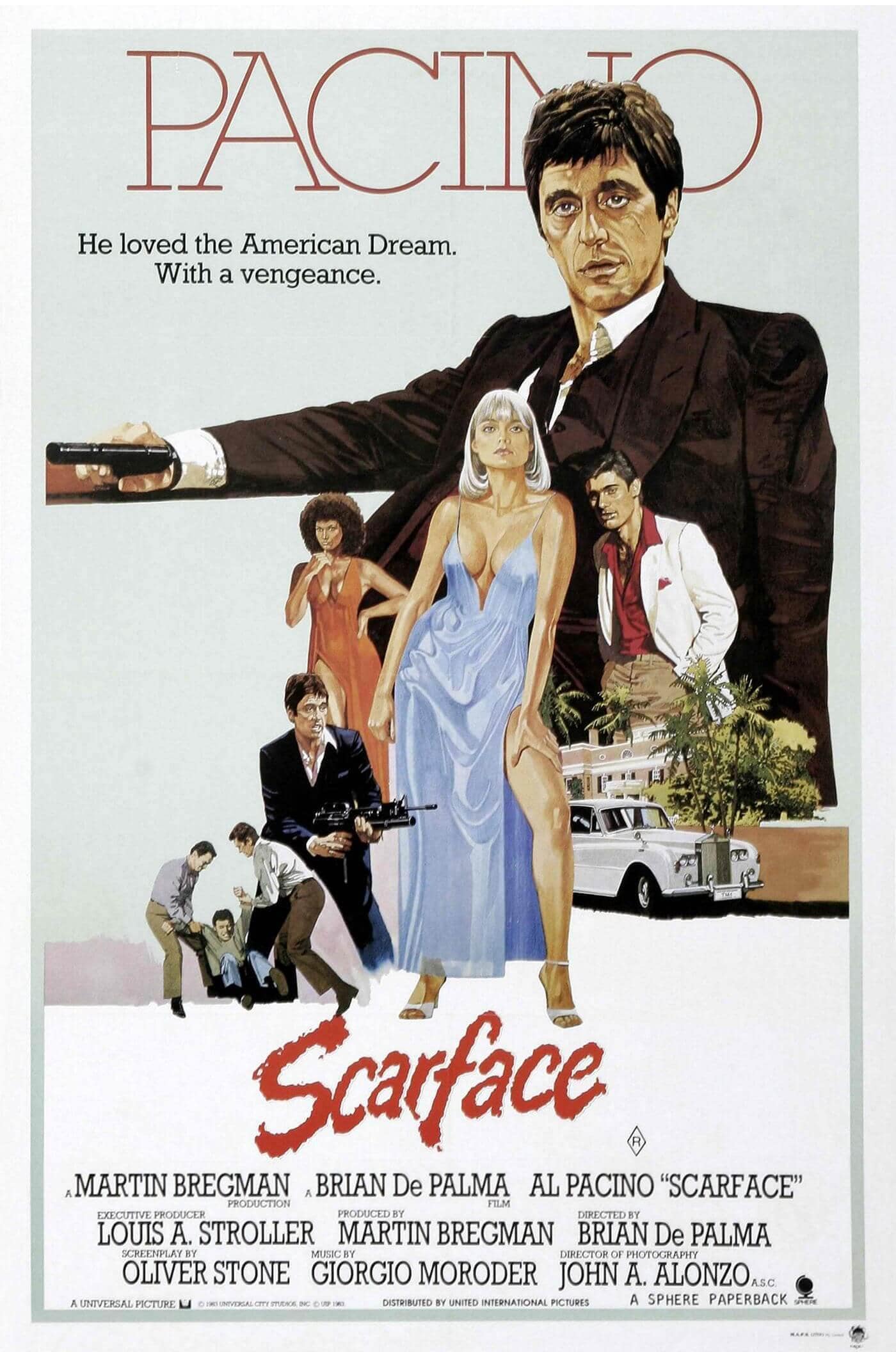 【激レア】映画 スカーフェイス アル・パチーノ 1983年 当時物ポスター スカーフェイス 1983 オリジナルポスター HD 映画デジタルダウンロード