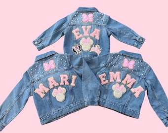 Giacca Disney Magic Park con perle, toppe cucite