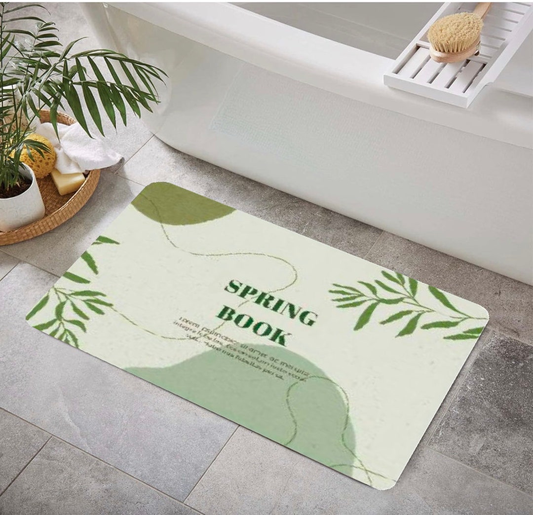 Quick Dry Diatomaceous Earth Bath Shower Mat, Super Absorbent Thin ...