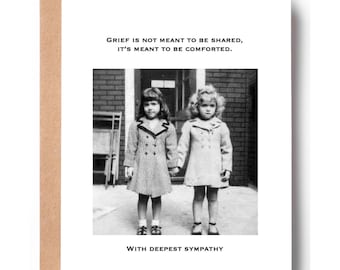Sympathy Card, Grief Comfort Quote, Condolence Card