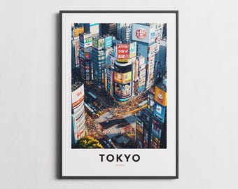 Tokyo Print | Japan Travel Poster | Tokyo Gift | Japan Wall Art | Tokyo Skyline Print | Tokyo Wall Decor | Japanese City Poster | Japan Gift