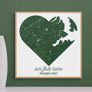 Heart Shaped Map for Any Location