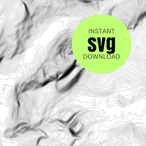 Half Dome Yosemite Topographic Map SVG Vector File