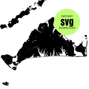 Marthas Vineyard Massachusetts Karte SVG Vektordatei