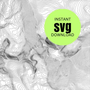 ロングズピーク コロラド 地形図 SVG ベクターファイル