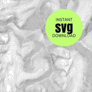 SVG-vectorbestand met topografische kaart Grays Peak Colorado