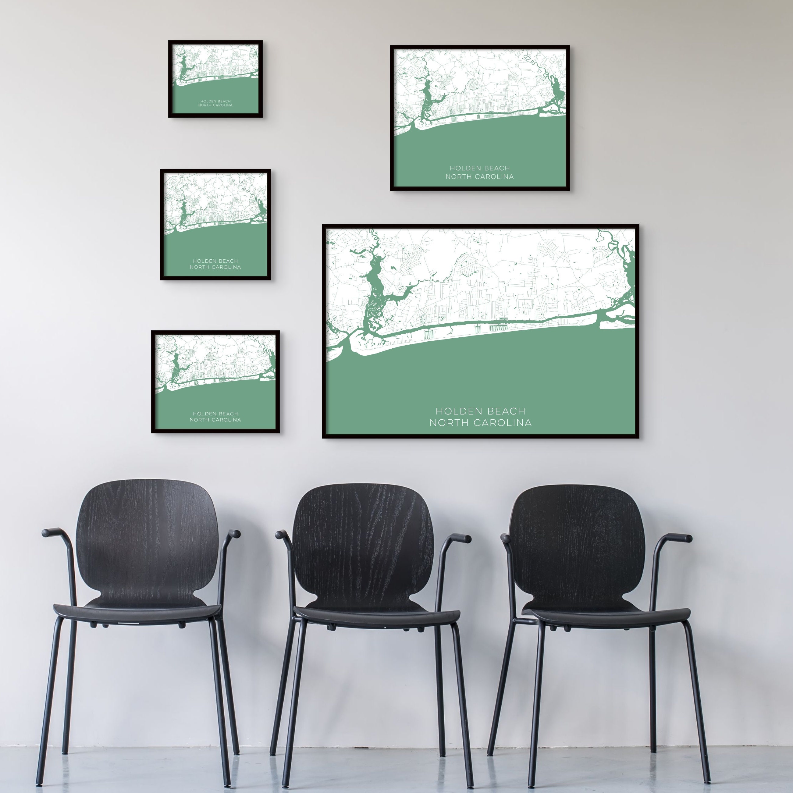 Holden Beach North Carolina Map Immediate Digital Download - Etsy