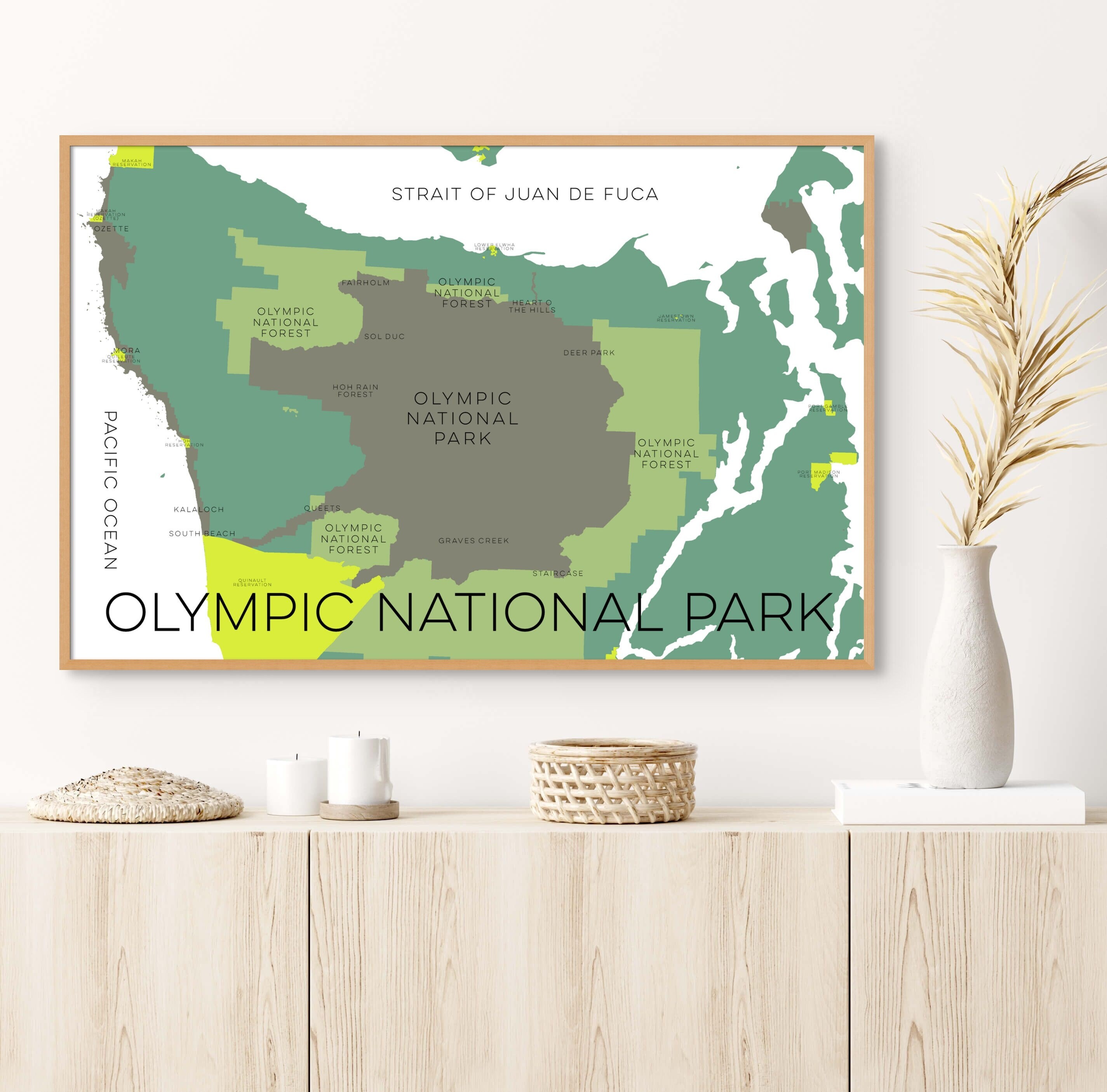 Olympic National Park Map Olympic - Il Fullxfull.5608525468 Quer