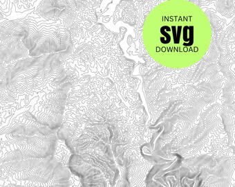 Linville Falls North Carolina Topographic Map SVG Vector File