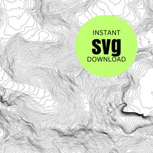 Mount Everest Himalaya topografische kaart SVG-vectorbestand