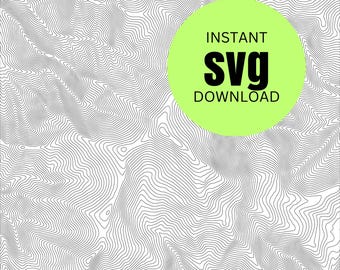 ノースカロライナ州マウントミッチェルの地形図 SVG ベクターファイル