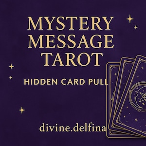 Tarot à message mystère : tirage de cartes cachées