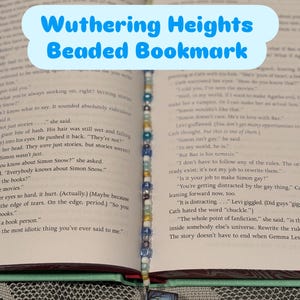 Beaded Book Themed Bookmark