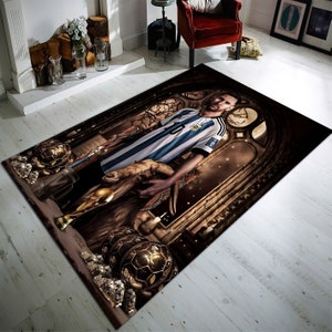 Lionel Messi Rug, Football Rug, Sports Mat, Legend, World Cup Carpet, GOAT Rug, Personalized Rug, Gift For Him, Washable Rug