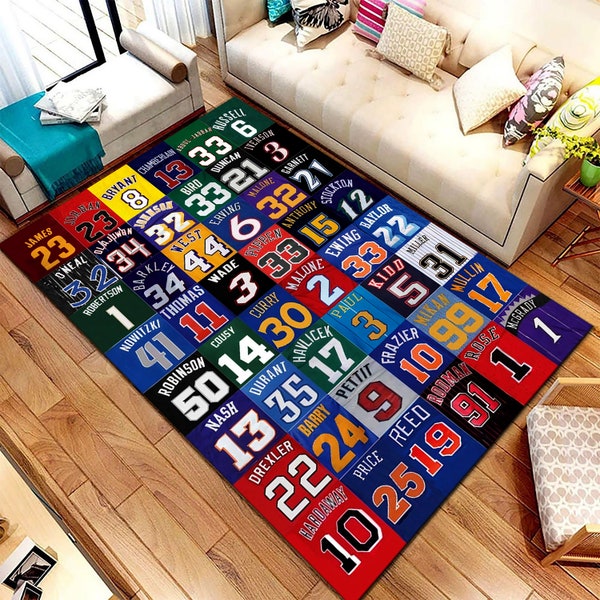 NBA Carpet, Basketball Carpet, Sports Carpet, Team Carpet, Game Carpet, Match Carpet, Basketball Carpet