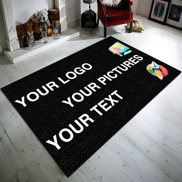 Custom Rug, Custom Image Rugs, Custom Rug with Your Logo, Custom Rug for Business, Personalized Carpet,Your Rug, Area Rug,Personalized Decor