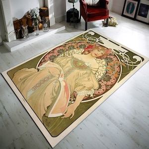 Woman Rug,Art Rug,Afro Woman Rug,Draw Art Rug, Woman Pattern Rug, old Theme Rug,View of Olympus ,Soft Rug,İconic Rug,Modern Rug,