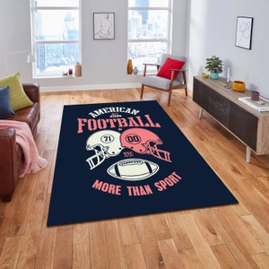 Popular Rug, American Football Rug, Area Rug, Gym Rug, Trendy Rug, Sport Rug, Living Room Rug, Champion Rug, NFL Rug, Motivation Rug,