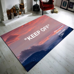 Keep Off Rug, Sky Rug, Keepoff Pattern, Keep Off Sky  Rug, Modern Rug, Custom Rug, Non Slip Rug, Brand Rug, Popular Rug, homedecor