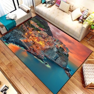 City Architecture View Rug, City Landscape Rug, Architecture Rug, City Landscape Rug, Office Rugs, Home Decor Rug, Large Rug
