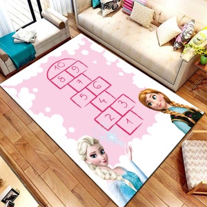 Pink Hopscotch Rug,Hopscotch Rug, Kids Game Rug, Decorative Carpet, Nursery Rug,Game Playing Rug, Designer Home Carpet, Non-Slip carpet