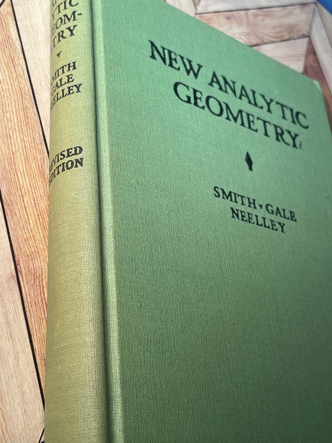 1928 New Analytic Geometry Book Etsy