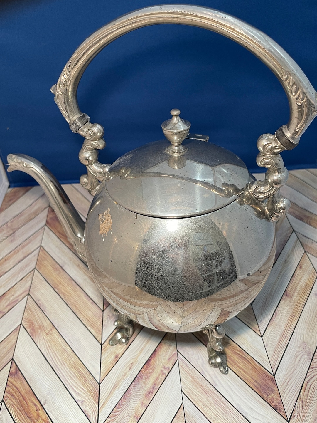 Sheridan Silver Company Inc. Silver on Copper Teapot Etsy