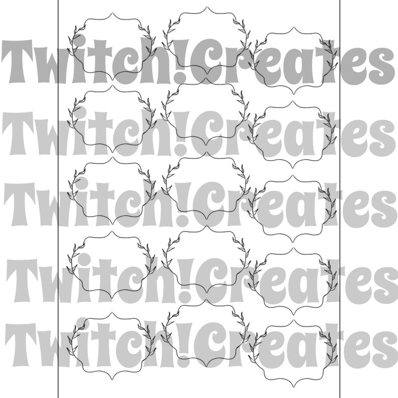 Printable Spice Jar Labels Etsy