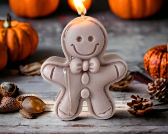 Gingerbread Man Soap and Wax Mould, Christmas Wax Mould, Resin Supplies, Chocolate Mould, Gingerbread Man Wax Mould