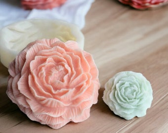 Peony Flower Candle Mould, Flower Soap Mould