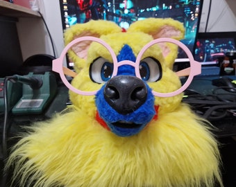 Foldable Fursuit Glasses (round frames)