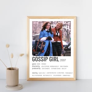 Gossip Girl Dorm Wall Polaroid Movie Printable Digital Poster Blair And Serena