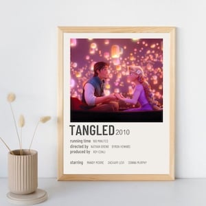 Tangled Cute Dorm Wall Polaroid Movie Printable Digital Poster