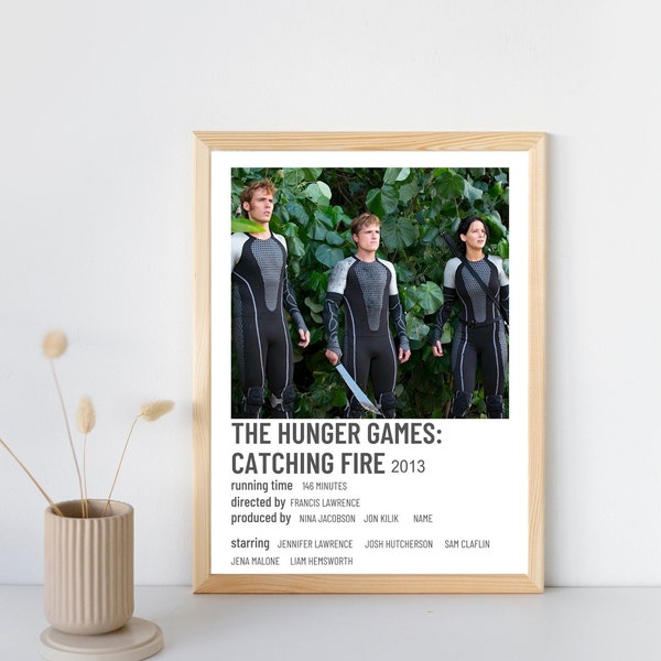 The Hunger Games: Catching Fire Dorm Wall Polaroid Movie Printable Digital Poster