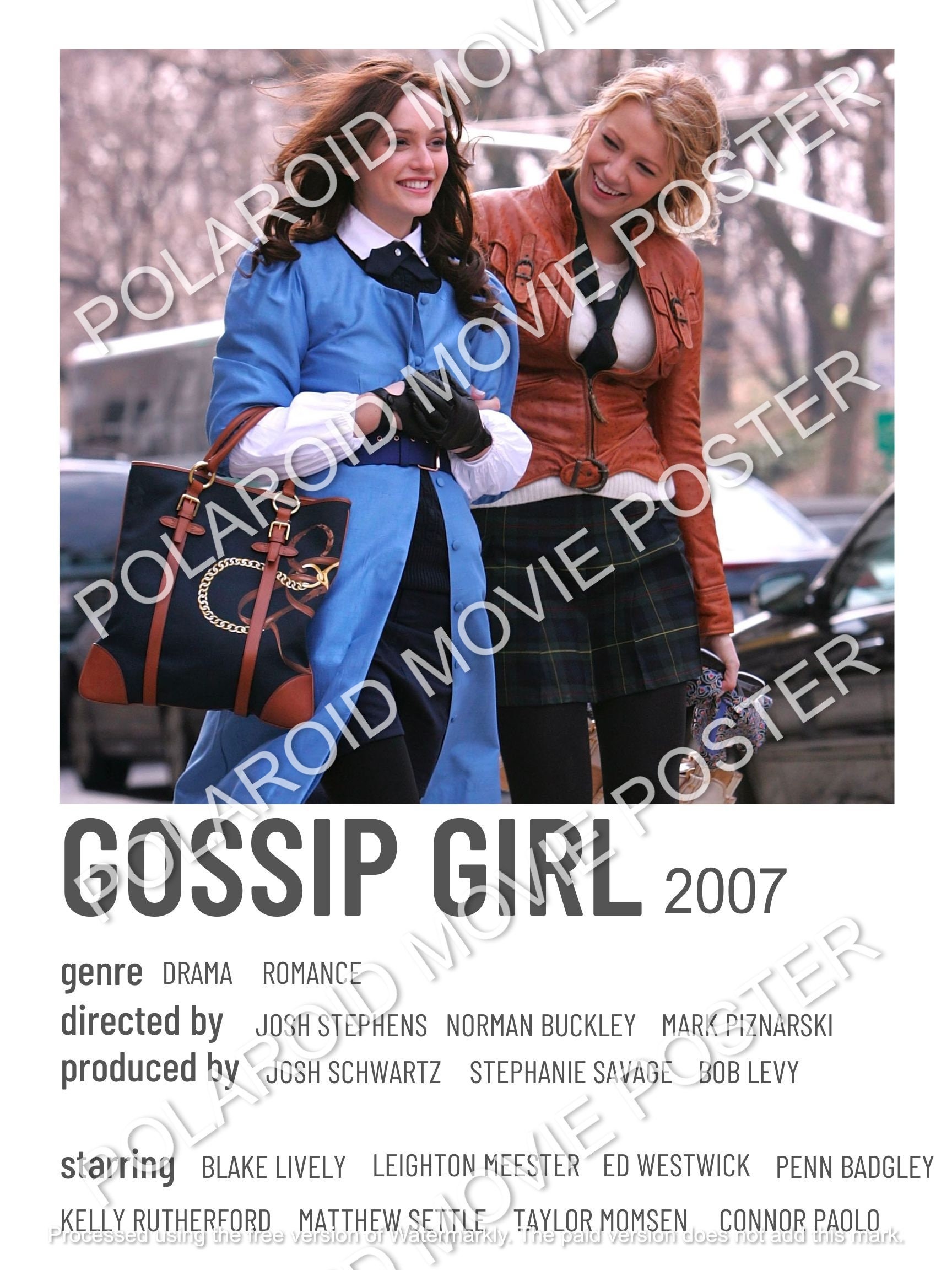 Gossip Girl Dorm Wall Polaroid Movie Printable Digital Poster