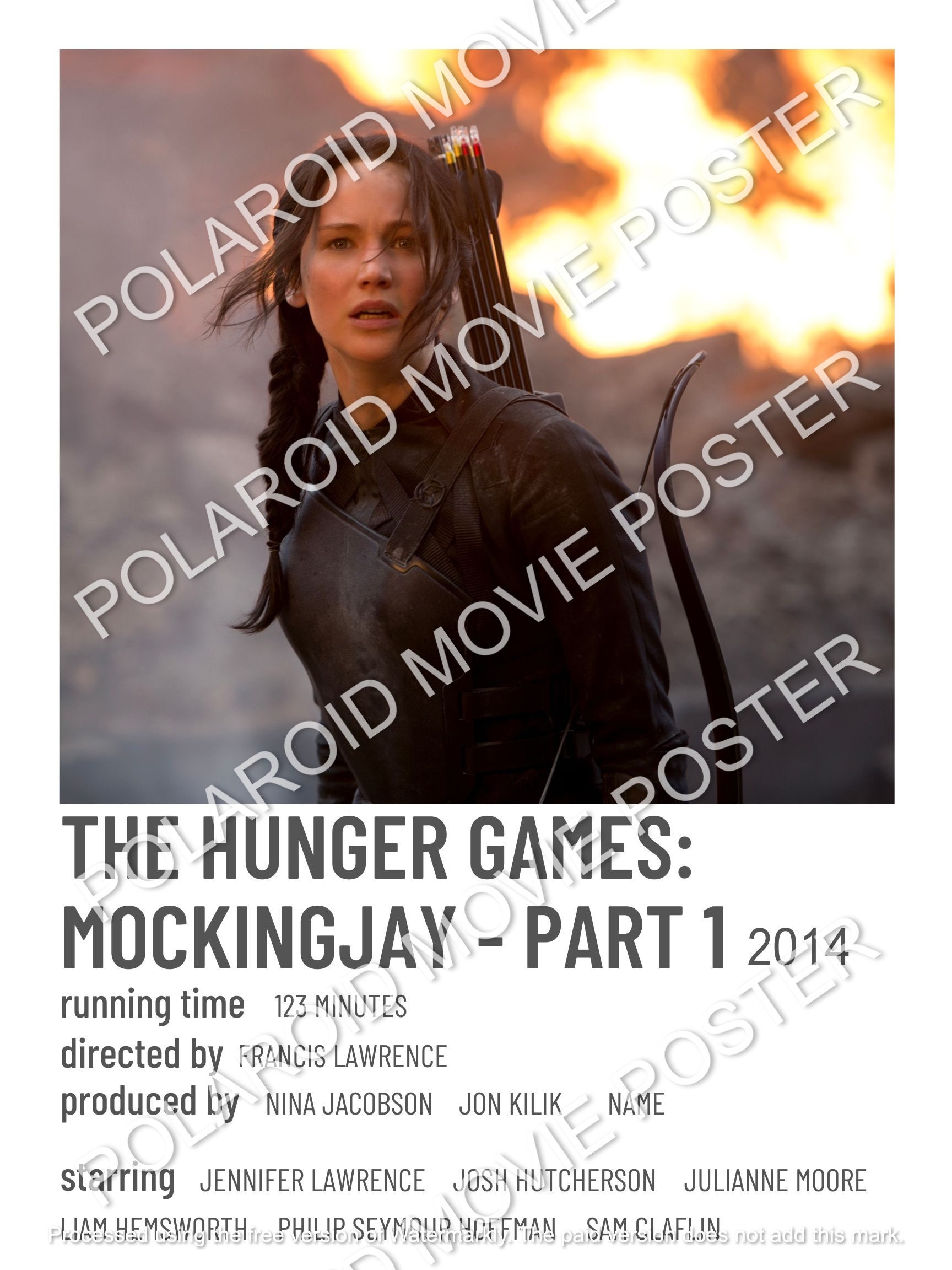 The Hunger Games: Mockingjay - Part 1 Dorm Wall Polaroid Movie Printable  Digital Poster - Etsy, image size:1728x2304