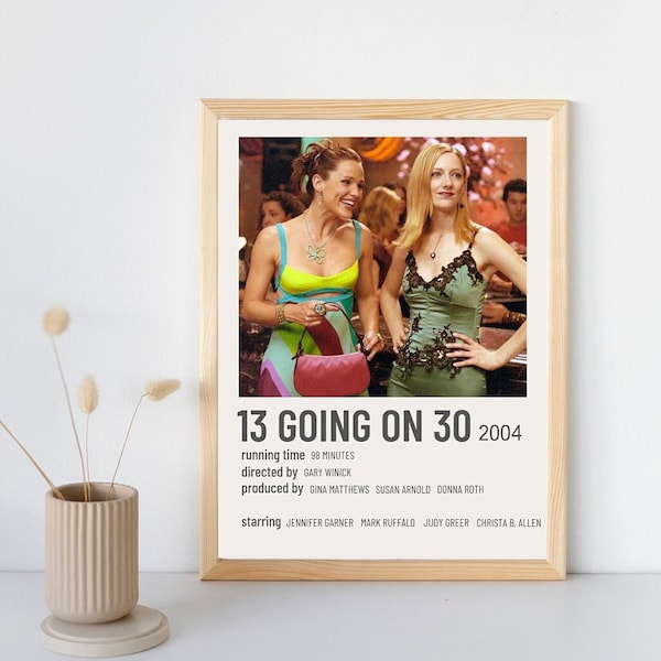 13 Going on 30 Cute Dorm Wall Polaroid Movie Printable Digital Poster