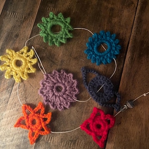 Handmade Crochet Charka Wall Hanger