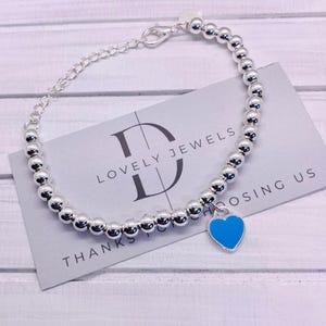 Bracciale Donna In Argento 925 Con Zirconia - Braccialetto 7 Giorni Cuore Regalo Per Amica, Madre O Fidanzata (Bianco, Blu, Rosa, Viola)
