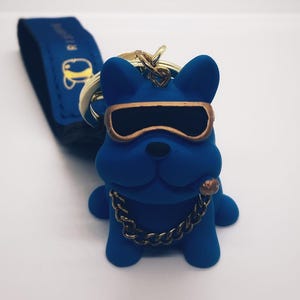 BONSNY Portachiavi In Acrilico Con Bulldog Francese Per Halloween - Simpatico Ciondolo Per Chiavi, Borsa O Cellulare, Regalo Per Donne E Ragazze
