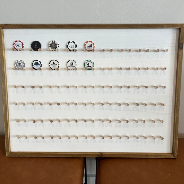 Golf Poker Chip Display Etsy
