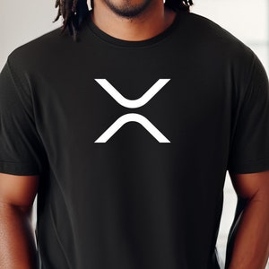XRP X Logo T-shirt, Unisex Tee, Ripple XRP Shirt, Cryptocurrency, Blockchain, Crypto Clothing, XRP Logo, Gifts for Crypto Lovers