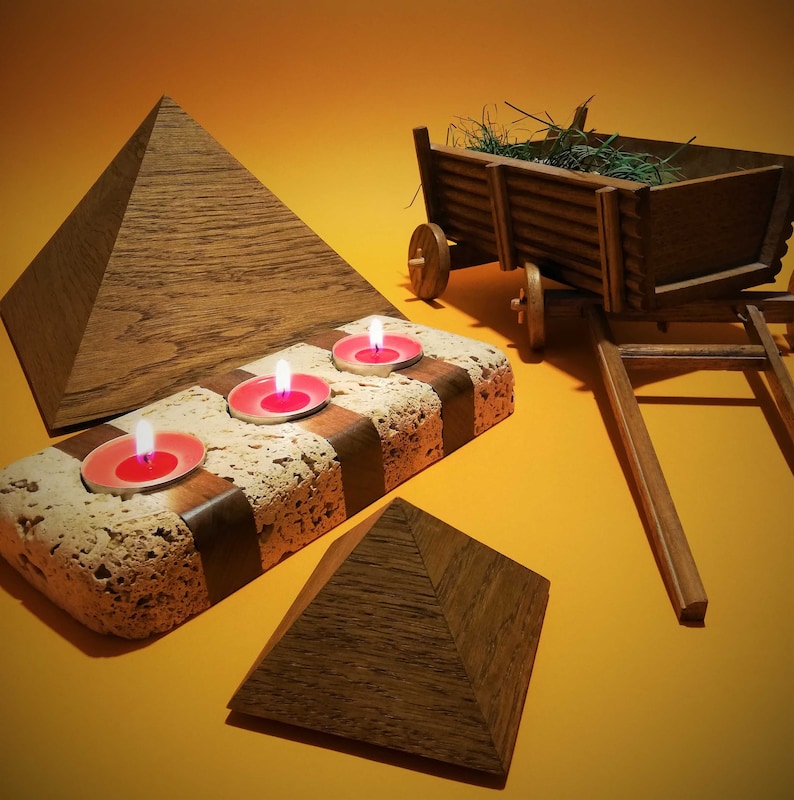 Wooden Energy Pyramid , Home Decor, Handcrafted, Gift, Masterpiece